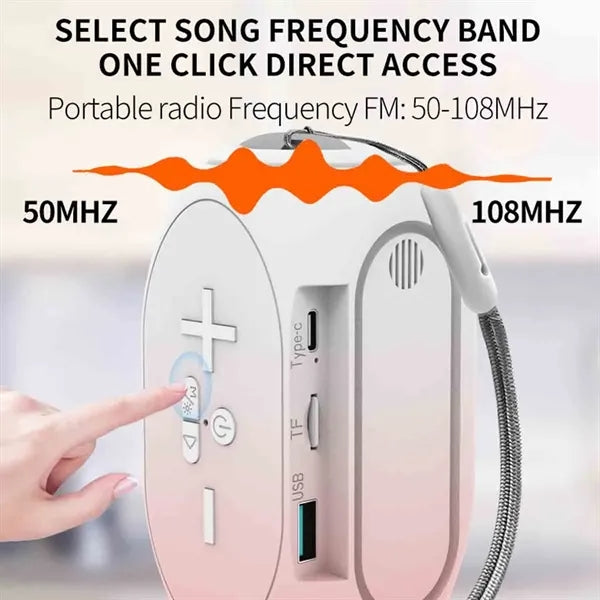 Portable Bluetooth Speaker With RGB Light