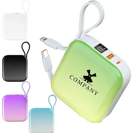 10000mAh Power Bank Bulit In Cable