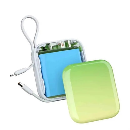10000mAh Power Bank Bulit In Cable