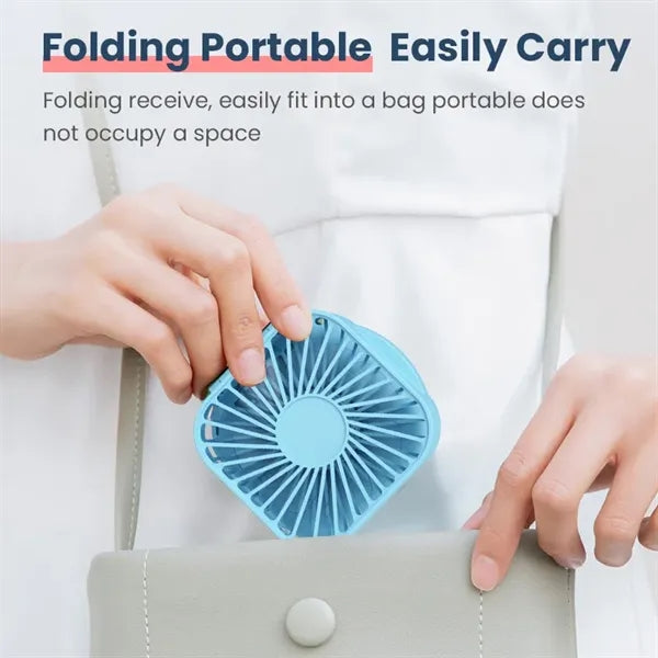 Rechargeable Foldable Mirror Fan
