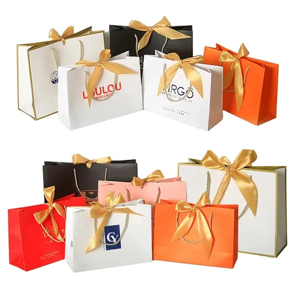 Paper Gift Bag With Bow