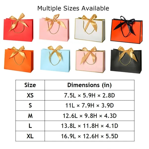 Paper Gift Bag With Bow