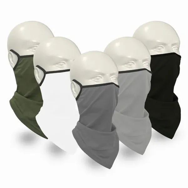 Solid Black Cycling Bandana Neck Gaiter