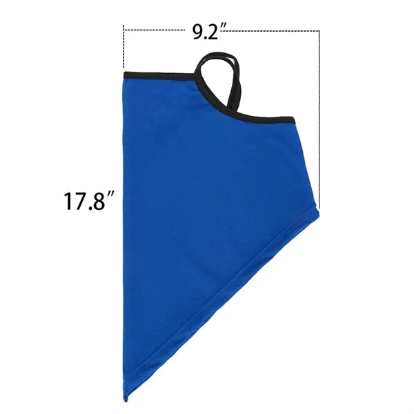 Solid Black Cycling Bandana Neck Gaiter