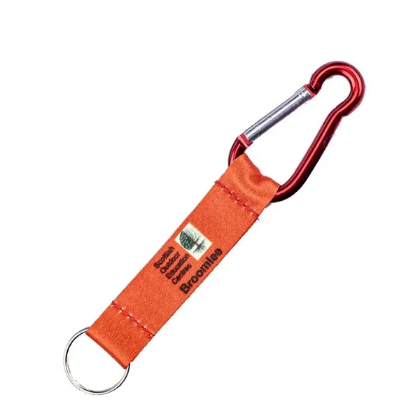 Short Lanyard Carabiner Keychain