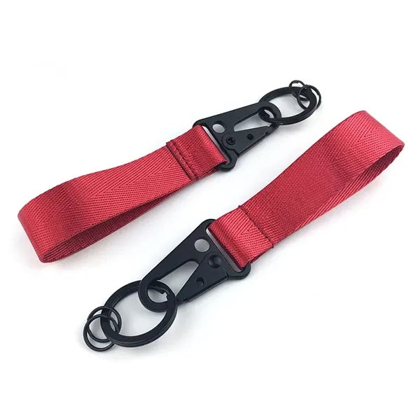 Wristlet Keychain Woven Mark Short Lanyard