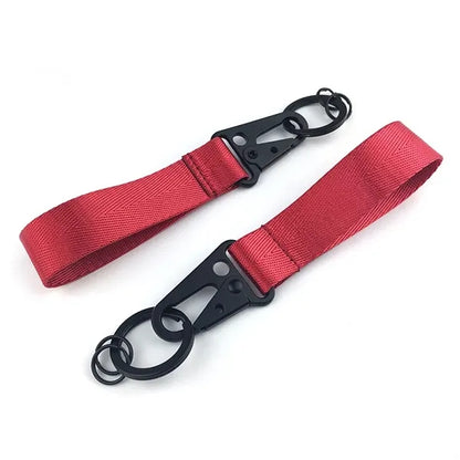 Wristlet Keychain Woven Mark Short Lanyard