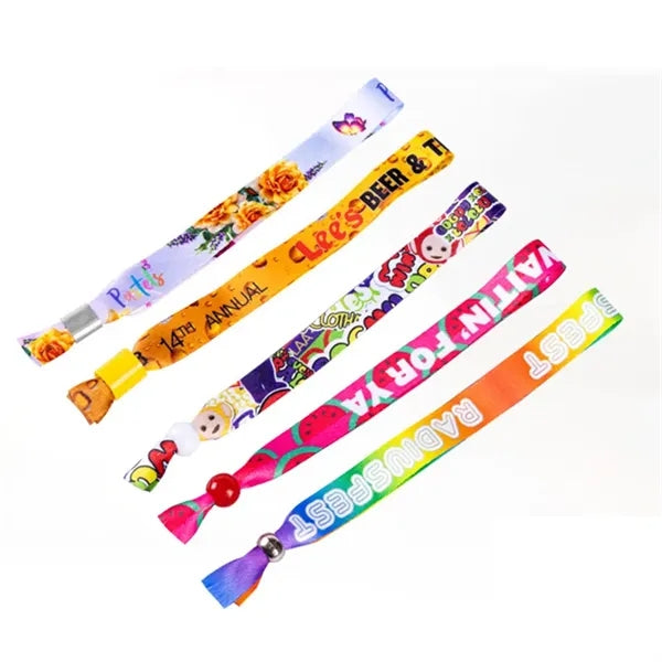 Sublimation Concert Wristband With Locking Bead