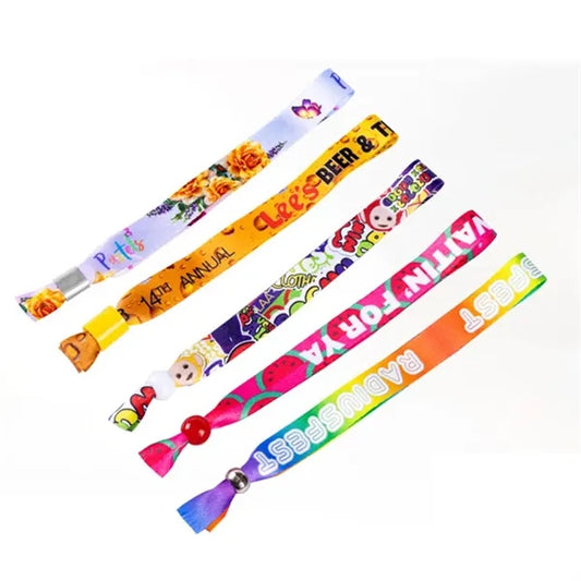 Sublimation Concert Wristband With Locking Bead