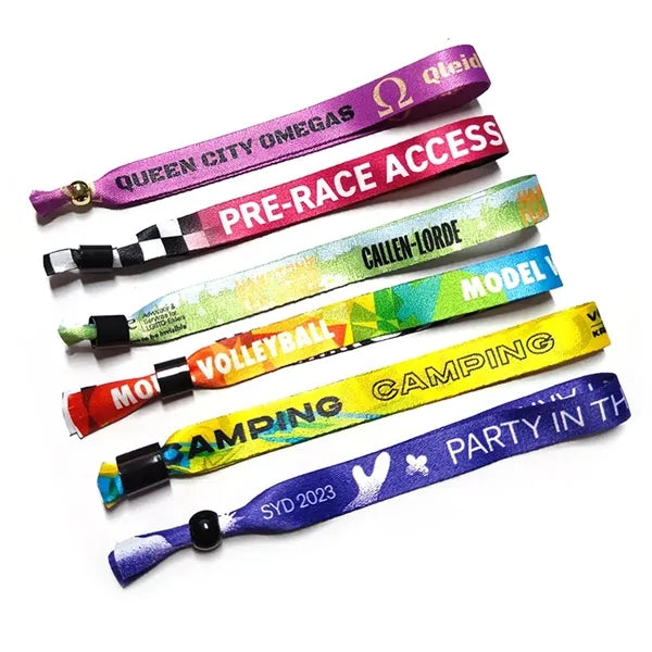 Sublimation Concert Wristband With Locking Bead