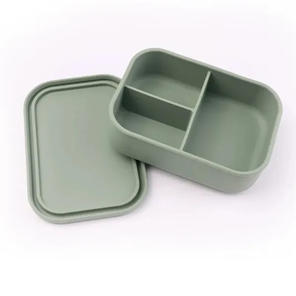 3 Compartment Silicone Bento Box Lunch Container