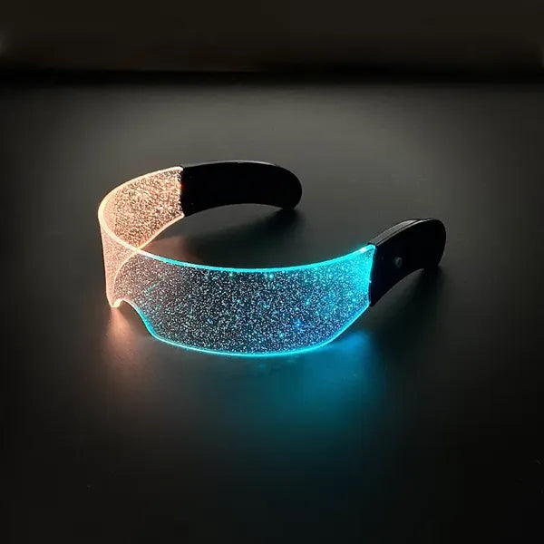 Futuristic LED Light-Up Glasses