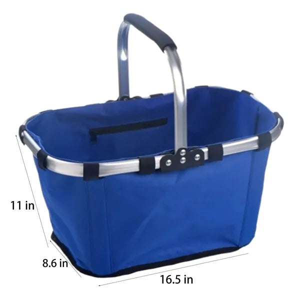 Oxford Cloth Collapsible Shopping Basket
