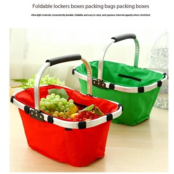Oxford Cloth Collapsible Shopping Basket