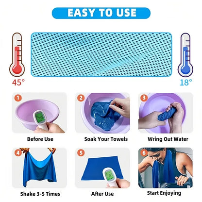 Sports Quick Dry Towel With Silicone Storage Bag