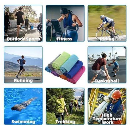 Sports Quick Dry Towel With Silicone Storage Bag