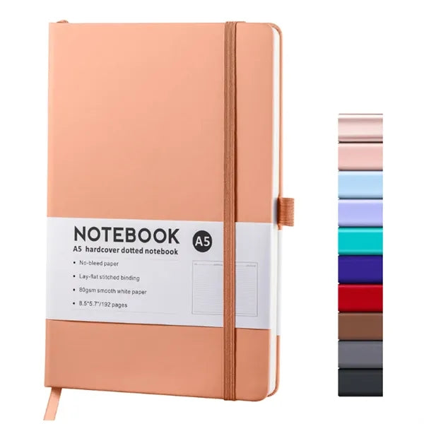 A5 Full-Color PU Notebook with Elastic Band