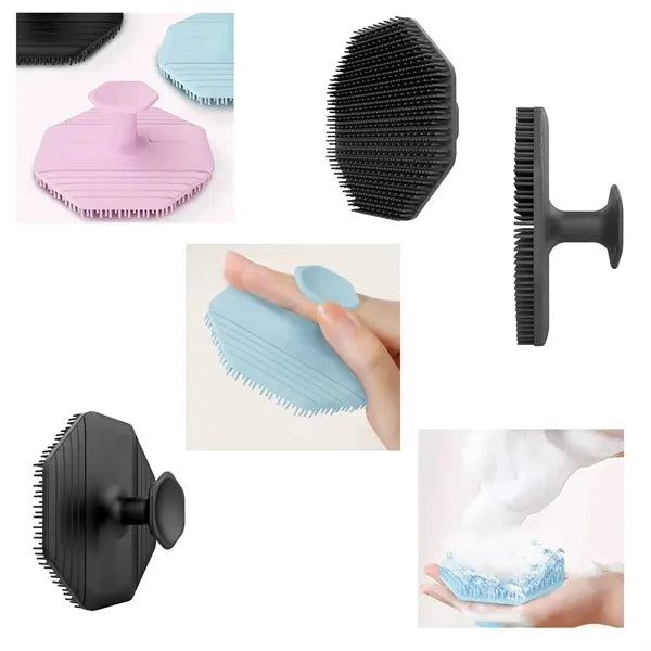Octagonal Silicone Facial Cleaning Massage Brush