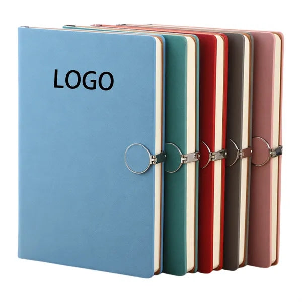 A5 Magnetic Circular Buckle Notebook Pu Shell