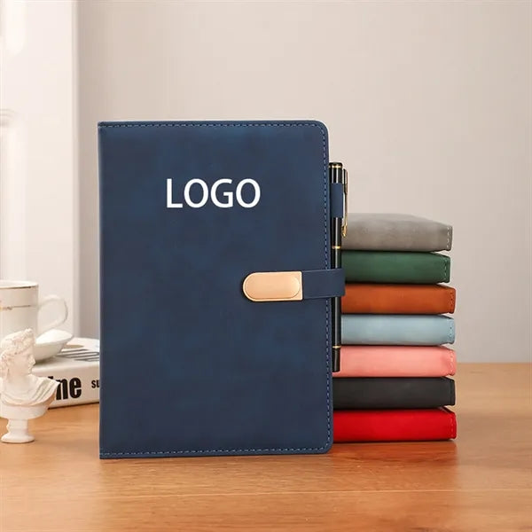 A5 Magnetic Oval Notebook Pu Case