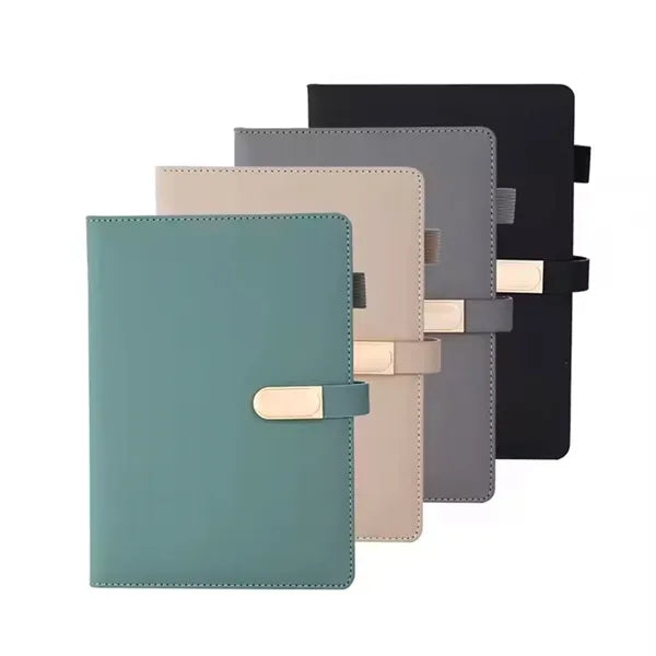 A5 Magnetic Oval Notebook Pu Case