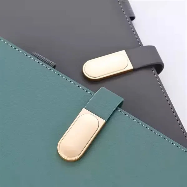 A5 Magnetic Oval Notebook Pu Case
