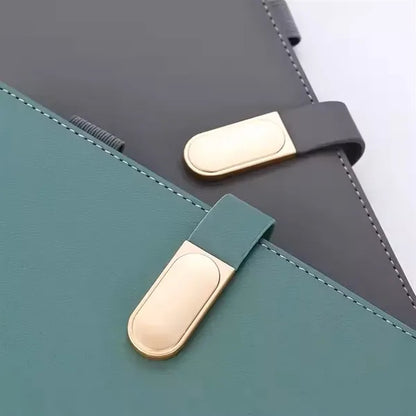 A5 Magnetic Oval Notebook Pu Case