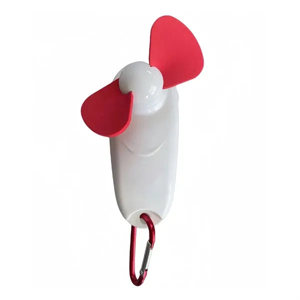 Mini Handheld Fan with Carabiner Clip