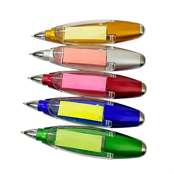 Sticky Notes LED Light Ballpoint Pen
