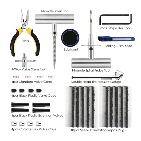 68pcs Tire Repair Kit