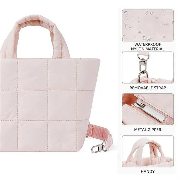 Puffy Crossbody Tote Bag