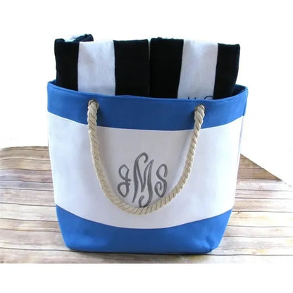 Nautical Beach Tote Bags
