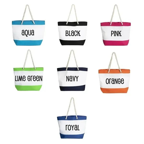 Nautical Beach Tote Bags