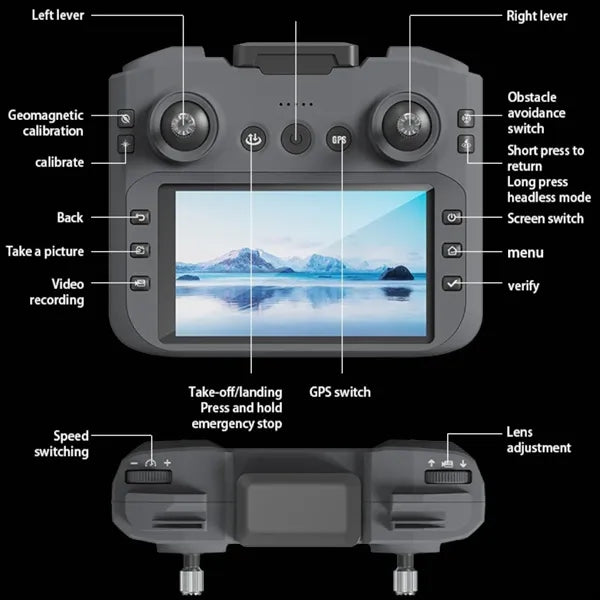 Gps Drone With 2 Batteries Big Screen