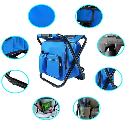 Multifunctional Portable Outdoor Backpack Cooler Chair