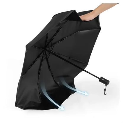 38-Inch Auto-Fold Rain & Sun Umbrella