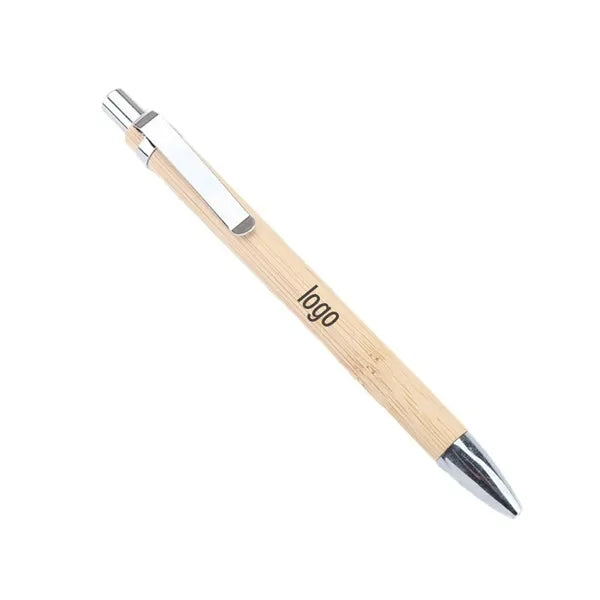 Bamboo Wooden Retractable Ballpoint Pen