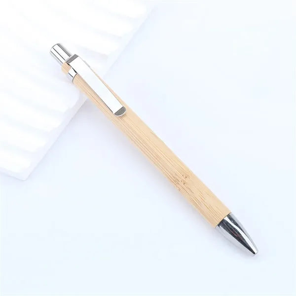 Bamboo Wooden Retractable Ballpoint Pen