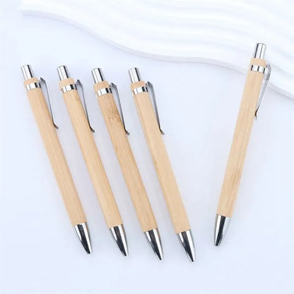 Bamboo Wooden Retractable Ballpoint Pen
