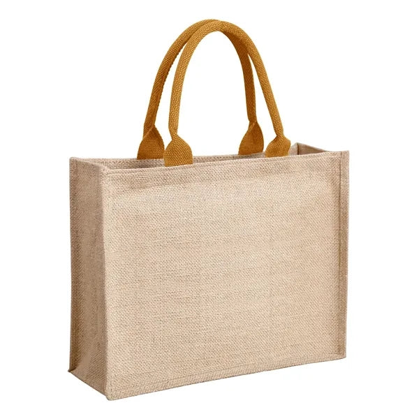 Jute Tote Bag ( 15" W x 11.8" H  x 6" D )
