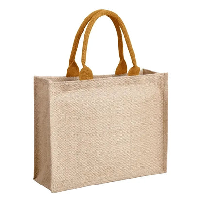Jute Tote Bag ( 15" W x 11.8" H  x 6" D )