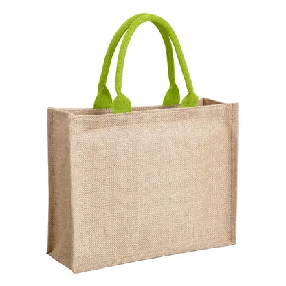 Jute Tote Bag ( 15" W x 11.8" H  x 6" D )