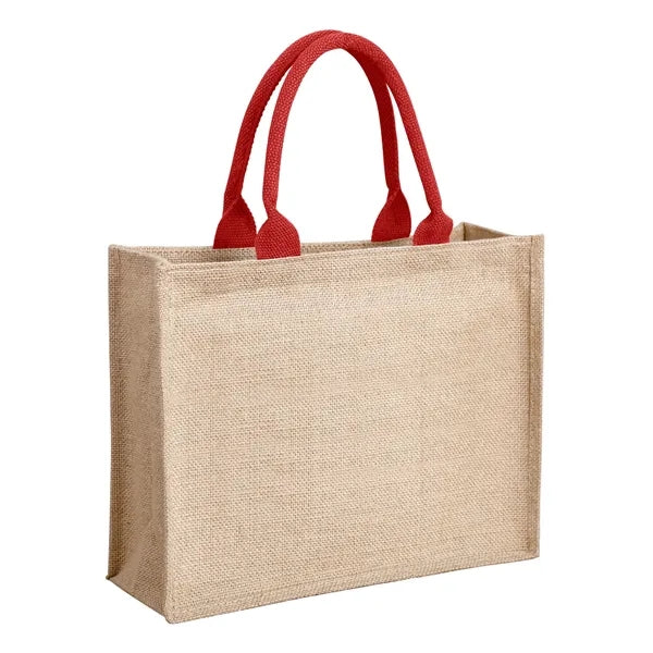 Jute Tote Bag ( 15" W x 11.8" H  x 6" D )