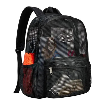 Semi Transparent Mesh Backpack