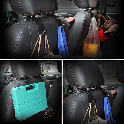 Car Seat Headrest Hook Organizer For Bag Purse Grocery Stora