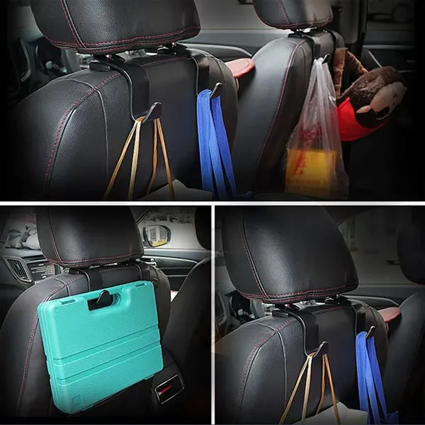 Car Seat Headrest Hook Organizer For Bag Purse Grocery Stora (3)