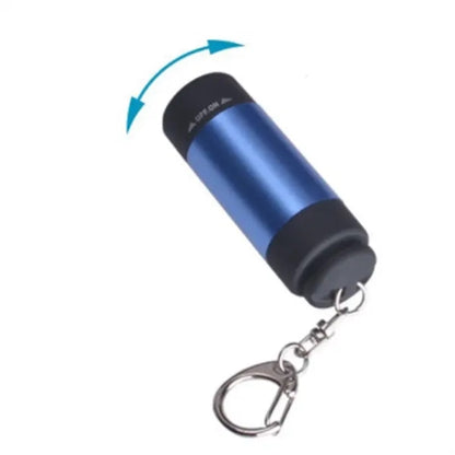 Mini Rechargeable LED Keychain Flashlight With USB