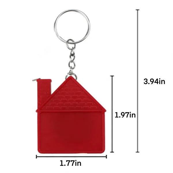 Creative Custom House Measuring Tape Keychain
