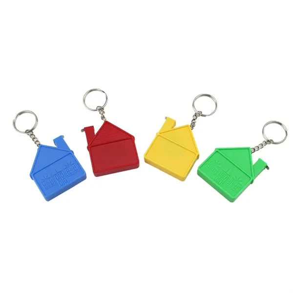 Creative Custom House Measuring Tape Keychain