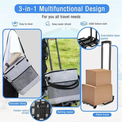 Collapsible Large Rolling Cooler